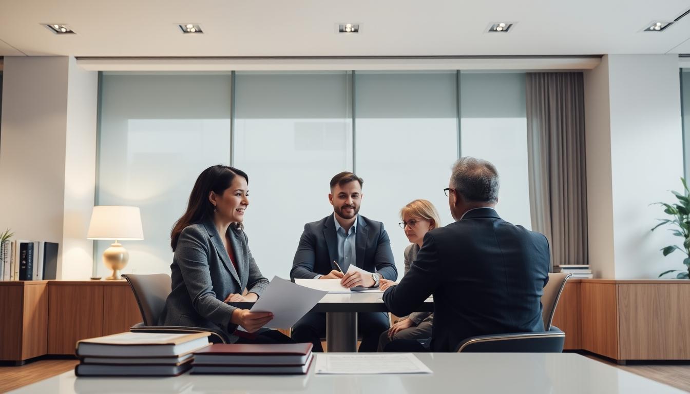 Family elder care planning discussion